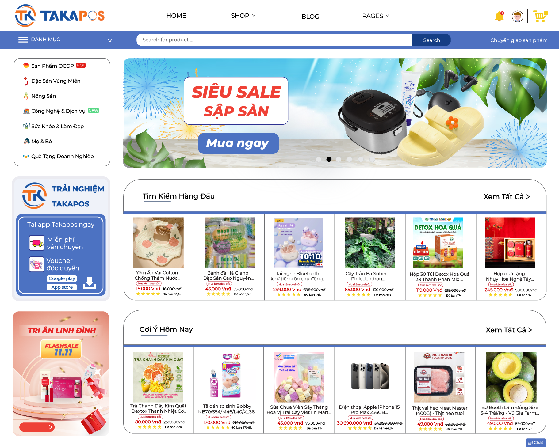 Sàn thương mại điện tử takaPOS