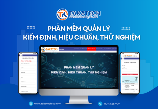 Phần mềm quản lý kiểm định, hiệu chuẩn và thử nghiệm